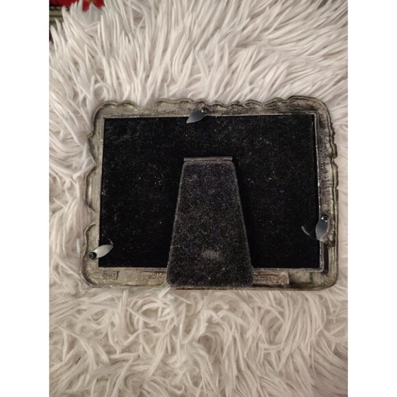 Vintage Pewter Golf Picture Frame "M.T." 3" x 5" Photo - Picture 7 of 8